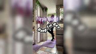 Purple Haired Hooptie Hoe Cums Anew
