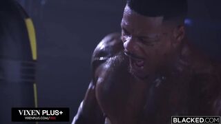 BLACKED Riley Reid Gets double penetration'd By 2 Bulls