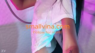 4ft Tall Amateur Sexy Thai Disrobes In Shower After School