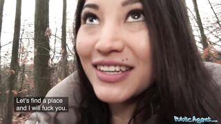 Public Agent Christina Miller Banged by Large Jock in Woods