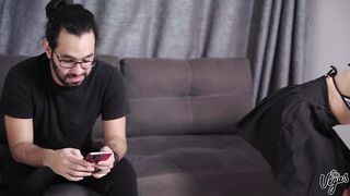 Lil latin chick Cindy Luna gets double permeated! One shlong is not ever sufficiently for her! Axl Rey and Will Veg