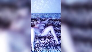 Russian cutie shows off her exposed, curvaceous body and then masturbates.