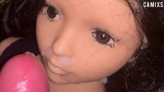 Garganta profunda y corrida facial