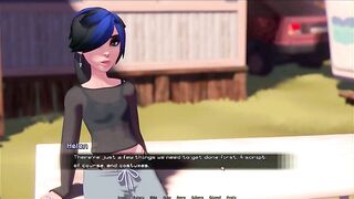 Hooked [ Comics Game ] Ep.three PREMATURE CUMSHOT when this babe gave a 1ST KISS to a DONG in PORN CASTING !