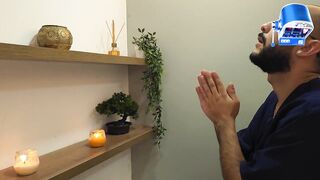 My client receives my erotic massage as a gift from her spouse and ends up RIDING my GIANT knob.