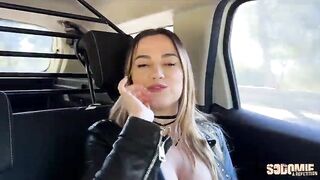 Marta, a charming blond, craves a three-some.