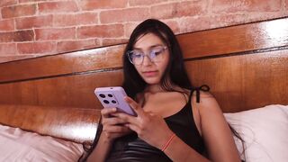 Secretary stepsister with glasses craves to screw in the booty, but it hurts, delightful ace bang with my