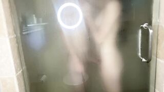 Wench Ex-Girlfriend Deepthroats Until Facial In The Shower