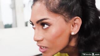 Suck my knob during the time that I get anal barebacked