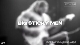 Sticky Muscle Dudes Day 16 Preview, AI-Generated Muscle Boyz, Large Dongs, Large Cum Loads