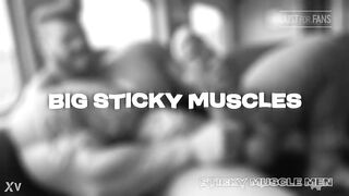 Sticky Muscle Males Day 25 Preview, AI-Generated Muscle Lads, Large Dongs, Large Cum Loads