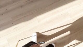 Stepbrother Was Watching Step Sis Masturbating And Begin Jerking Off But That babe Caught Him! Sudden Screw with Stepbrother