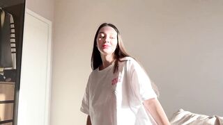 Stepbrother Was Watching Step Sis Masturbating And Begin Jerking Off But That babe Caught Him! Sudden Screw with Stepbrother
