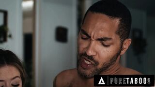 PURE TABOO River Lynn's Twisted Stepparents Tempt Submissive Bestie Lana Smalls Behind Her Back