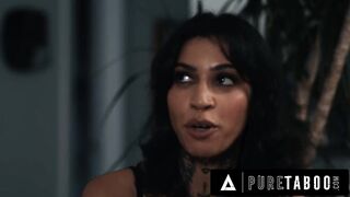 PURE TABOO River Lynn's Twisted Stepparents Tempt Submissive Bestie Lana Smalls Behind Her Back