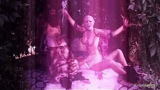 Riding one wang in a reversed position, during the time that sucking and licking some other one is this golden-haired milfs specialty. That babe looks arousing in white underware. A marvelous three-some Queen outperforms herself!