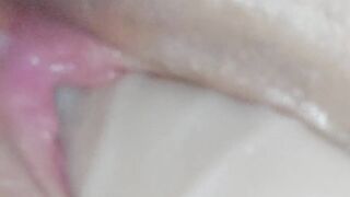 Playing with an Oiled Snatch Close-up