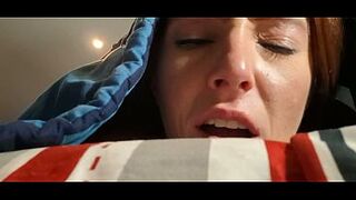 Stepsis Hides Face Down In His Daybed & Takes A Silent Creampie (This guy Thought I Was His Wife)