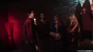 Instead of burning the demonic mother i'd like to fuck the group makes a decision to spare her life. As they do, this babe gets released solely to have gangbang. Milfs get roughly screwed previous to they spray their faces with their cum.