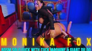 Monika Fox SADOMASOCHISM Solo Squirt Screwing with Bang Machine and Biggest Sex tool