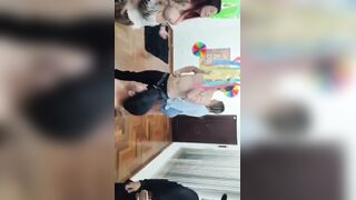 I Lined up with the Men at the Party and Sucked 'em Nicely, at the End I Even Got a Beating From a Dong Here, Stud!