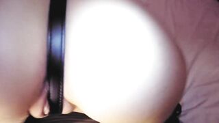Very sexy headmistress Eva Latex in mask suck large penis POV screw soaked vagina cum in face fetish black boots