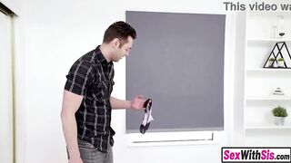 Mean teen step sister gets punished and pounded by her large schlong step brother