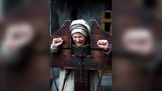 Shackles chained pillory honeys servitude dungeons