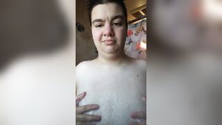 TRANSGENDER FEMALE TO BOY SHOWER TEASE