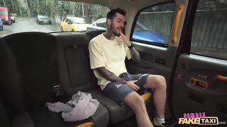 Female Fake Taxi - Gorgeous ginger driver bangs her passenger getting back at cheating boyfriend sexy sex on back seat