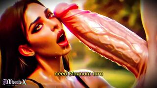 [4K] AI CG Animated Porn – Latin babe Baddie Large Shlong Dreams (Interracial ASMR) - AI Visuals X
