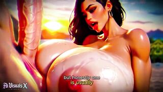 [4K] AI CG Animated Porn – Latin babe Baddie Large Shlong Dreams (Interracial ASMR) - AI Visuals X