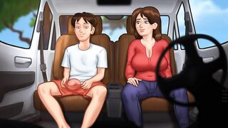 Breasty mother i'd like to fuck takes a ride in te car