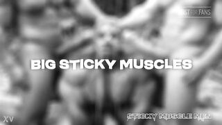 Sticky Muscle Studs Day 27 Preview, AI-Generated Muscle Lads, Large Schlongs, Large Cum Loads