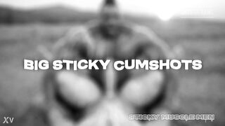 Sticky Muscle Chaps Day 33 Preview, AI-Generated Muscle Boys, Large Ramrods, Large Cum Loads