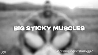 Sticky Muscle Chaps Day 33 Preview, AI-Generated Muscle Boys, Large Ramrods, Large Cum Loads