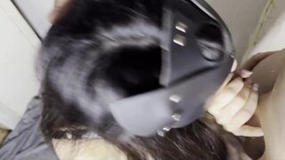 Wife sucks large ramrod whilst spouse is at work