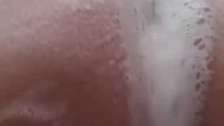 Bathing alone with a great wish to cum