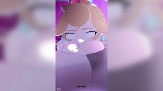 Princess peach sloppy oral-sex