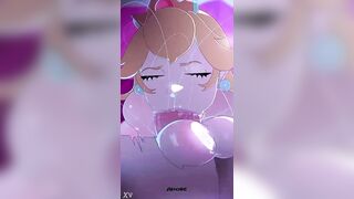 Princess peach sloppy oral-sex