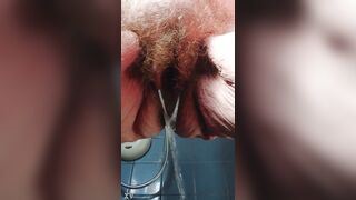 Granny hirsute vagina peeing