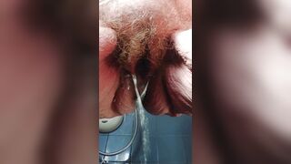 Granny hirsute vagina peeing