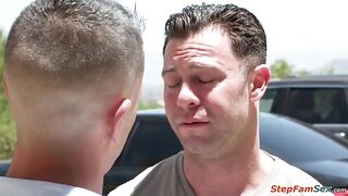 Stepdaughter Mackenzie Mace loves to be in nature's garb ifo her stepdad all the time.This time the teen desires his ally to fuck her right in front of him