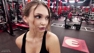 Sexy Gym Hotty Asks Stranger to Fix Her Glute Form – Gets "Personal Training" in Studs's Locker Room