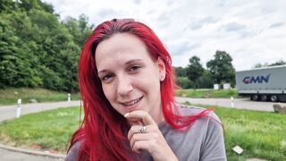 Courage in the parking lot... And I just couldn't resist