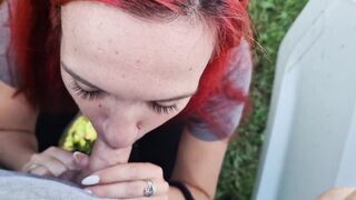 Courage in the parking lot... And I just couldn't resist