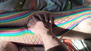 Hawt Costumed Step Sister Lets Me Touch Her Taut Virgin Vagina And Pursue Her Outline