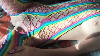 Hawt Costumed Step Sister Lets Me Touch Her Taut Virgin Vagina And Pursue Her Outline