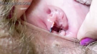 Bizarre Close Up Large Clitoris Cunt
