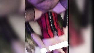 Small punk hotty in a corset gives oral-job then get railed until shes full of cum (POV, insertion)